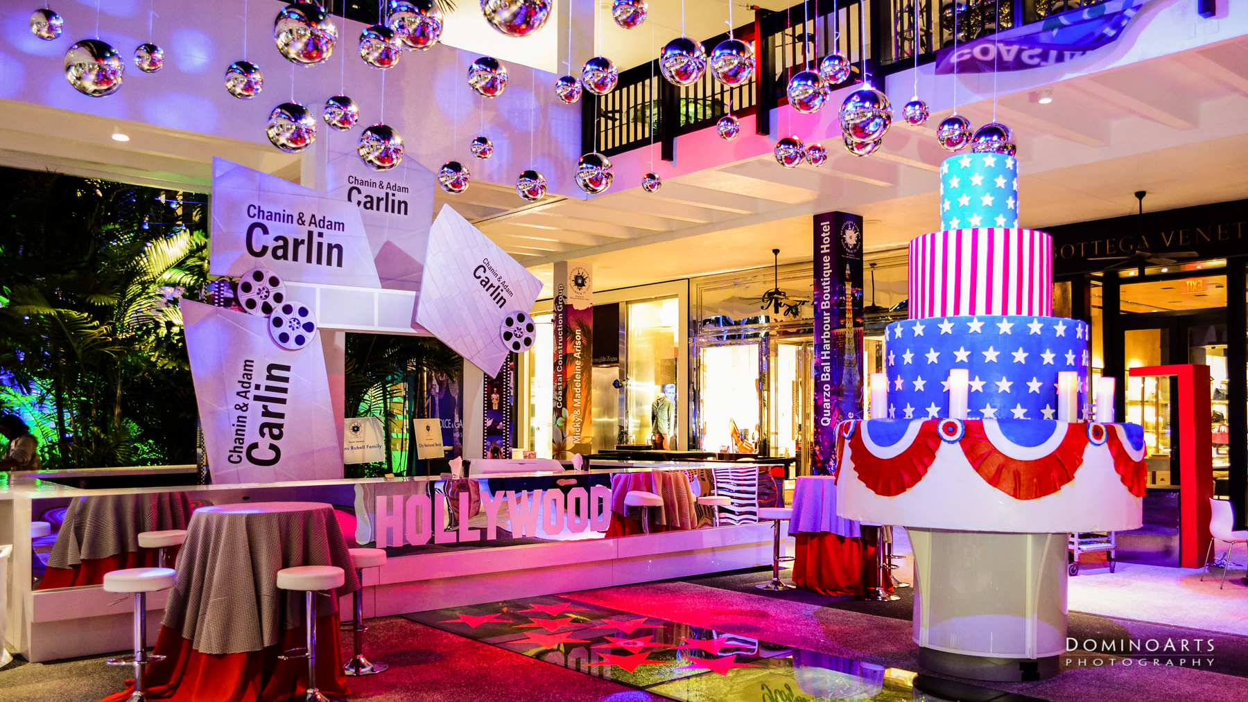 amazing decor at Corporate Event Bal Harbour Shops by Domino Arts Photography