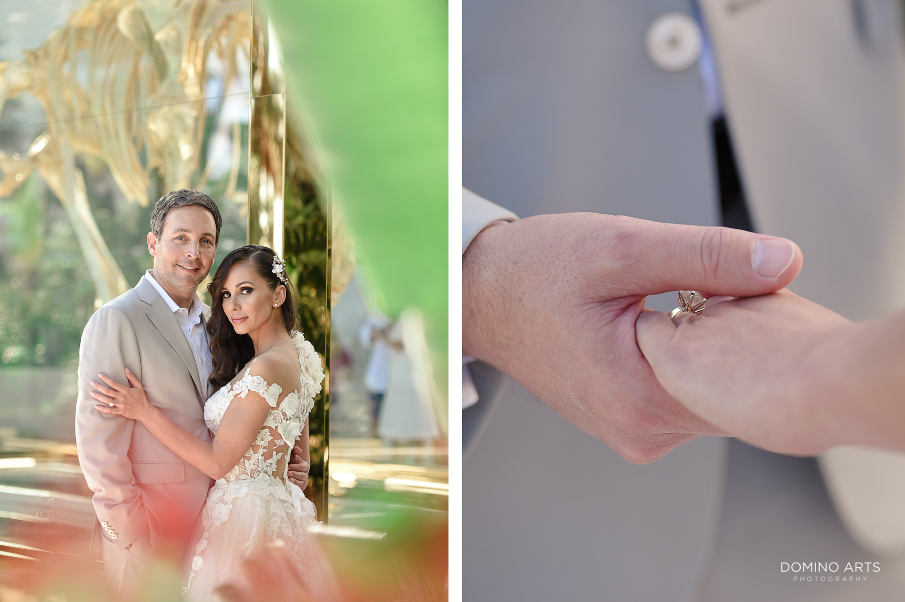 Bride and groom at Luxury Destination Beach Wedding Photography at Faena Hotel