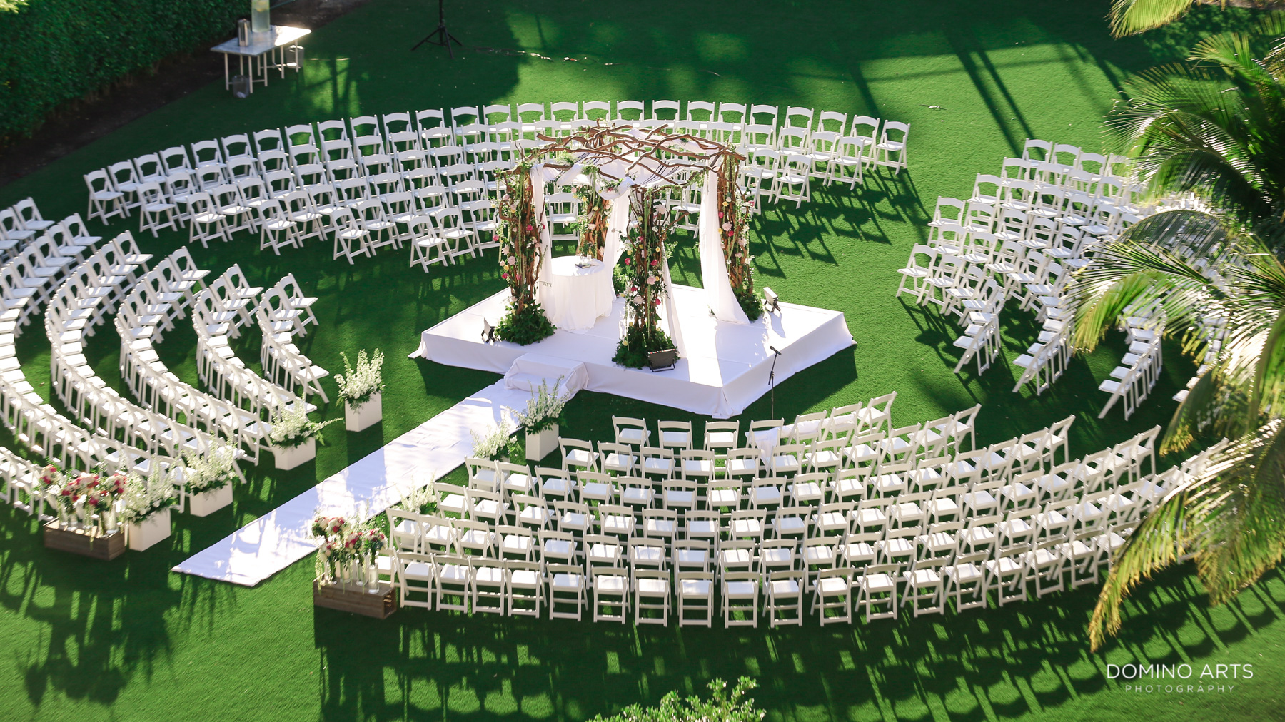 Luxury Jewish Wedding Chuppah and Decor at Turnberry Isles Miami