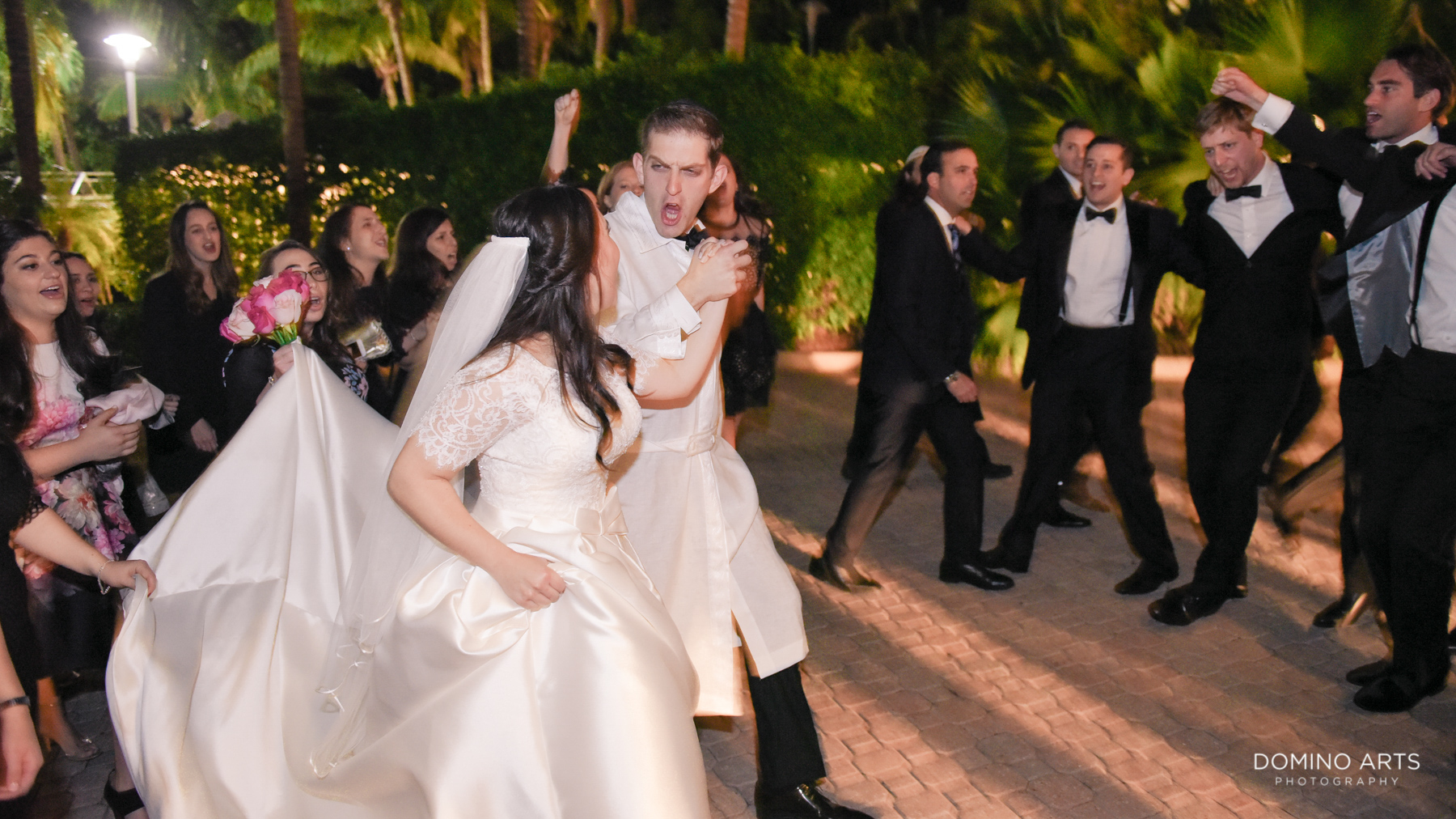 FUN nightime outdoor wedding at Turnberry Isles Miami Country Club