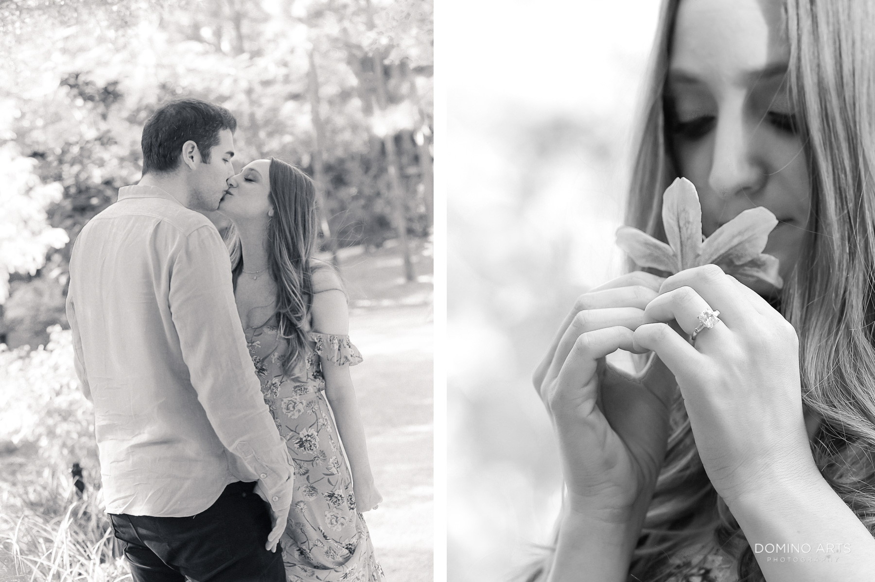 LOVE Romantic Outdoor Engagement Photography at Morikami Museum and Japanese Gardens