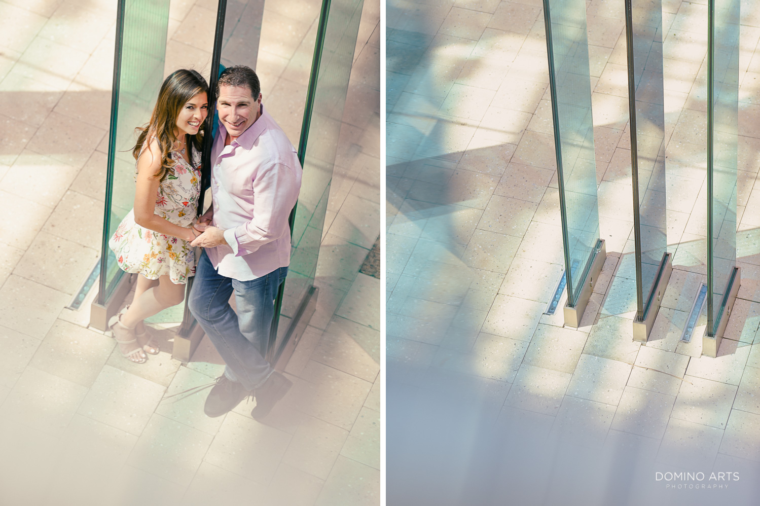 Romantic and fun engagement pictures at Miami Design District 