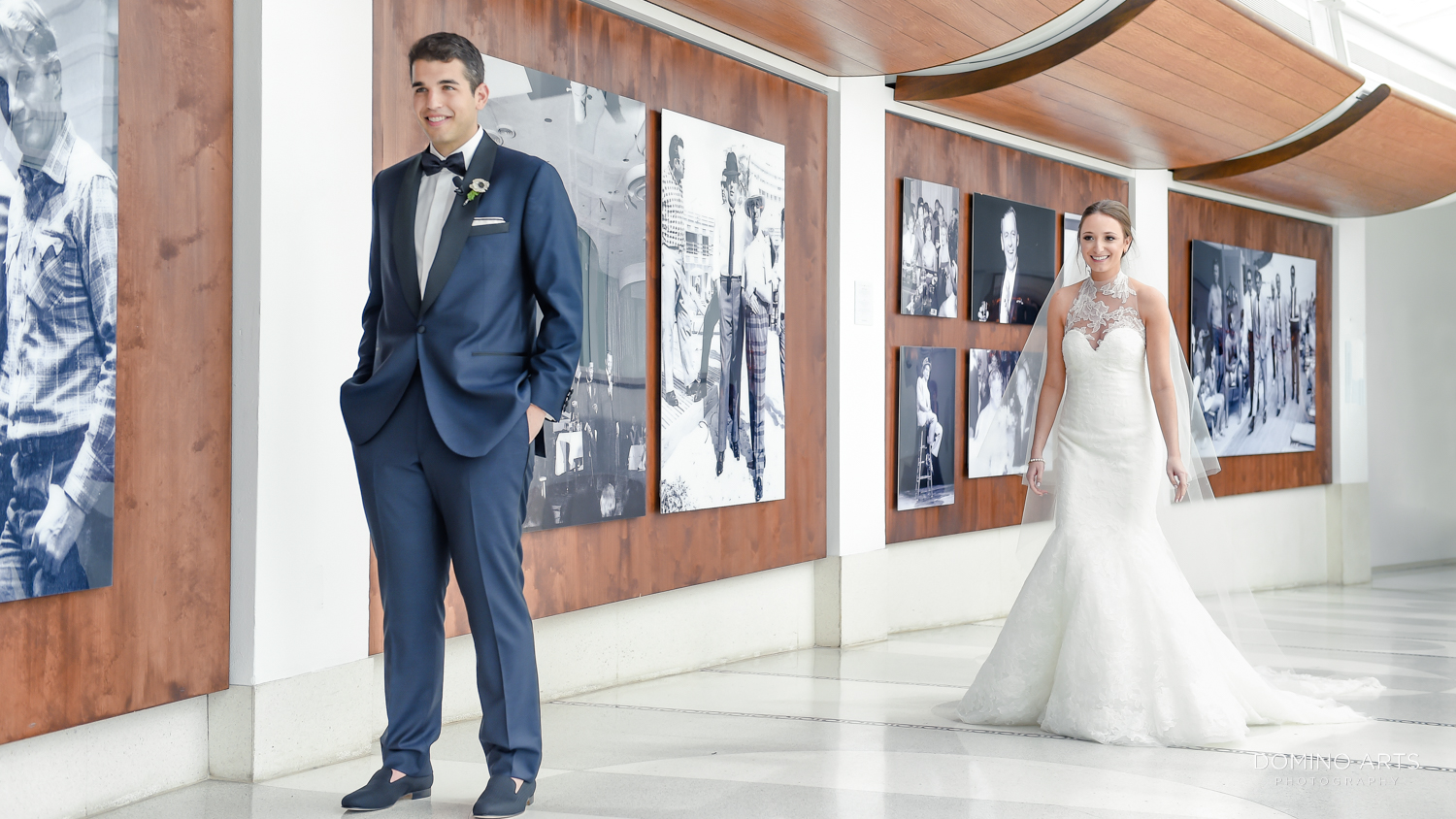 First look bride and groom pictures at fontainebleau miami