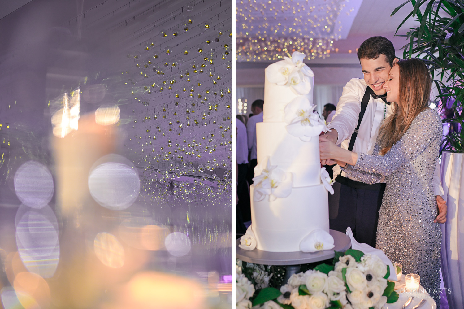 Fun wedding cake cutting pictures at fontainebleau miami
