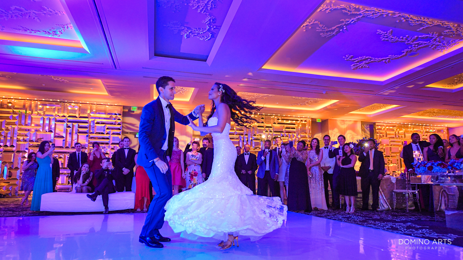 Best wedding picture of bride and groom first dance at The St. Regis Bal Harbour