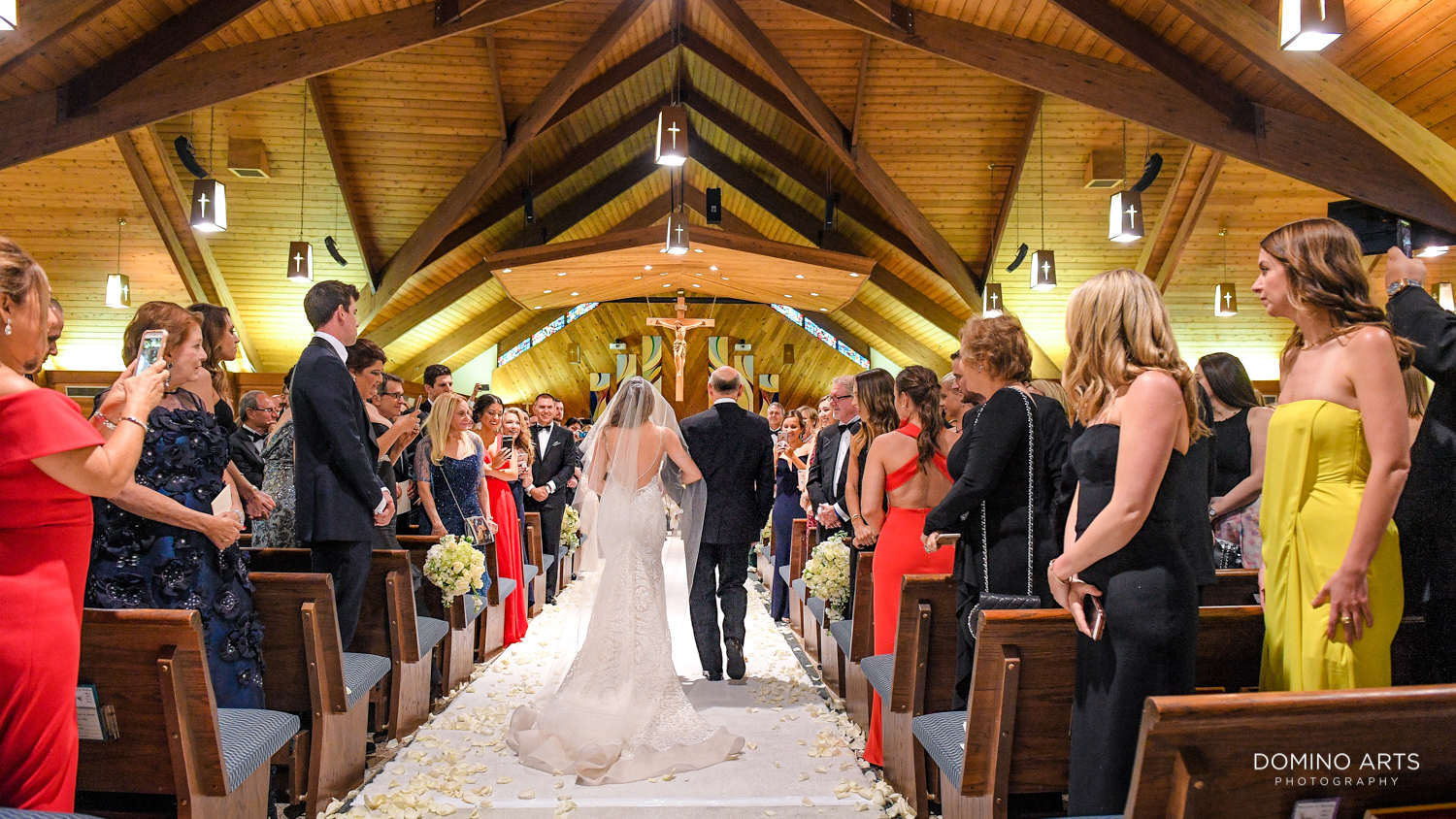 Wedding ceremony at Ascension Catholic Church