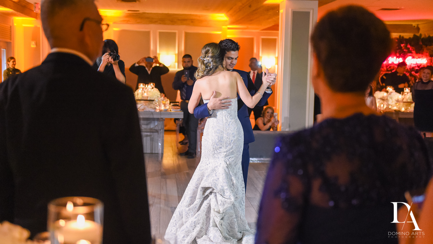 bride and groom first dance at The Addison Boca Raton wedding photography