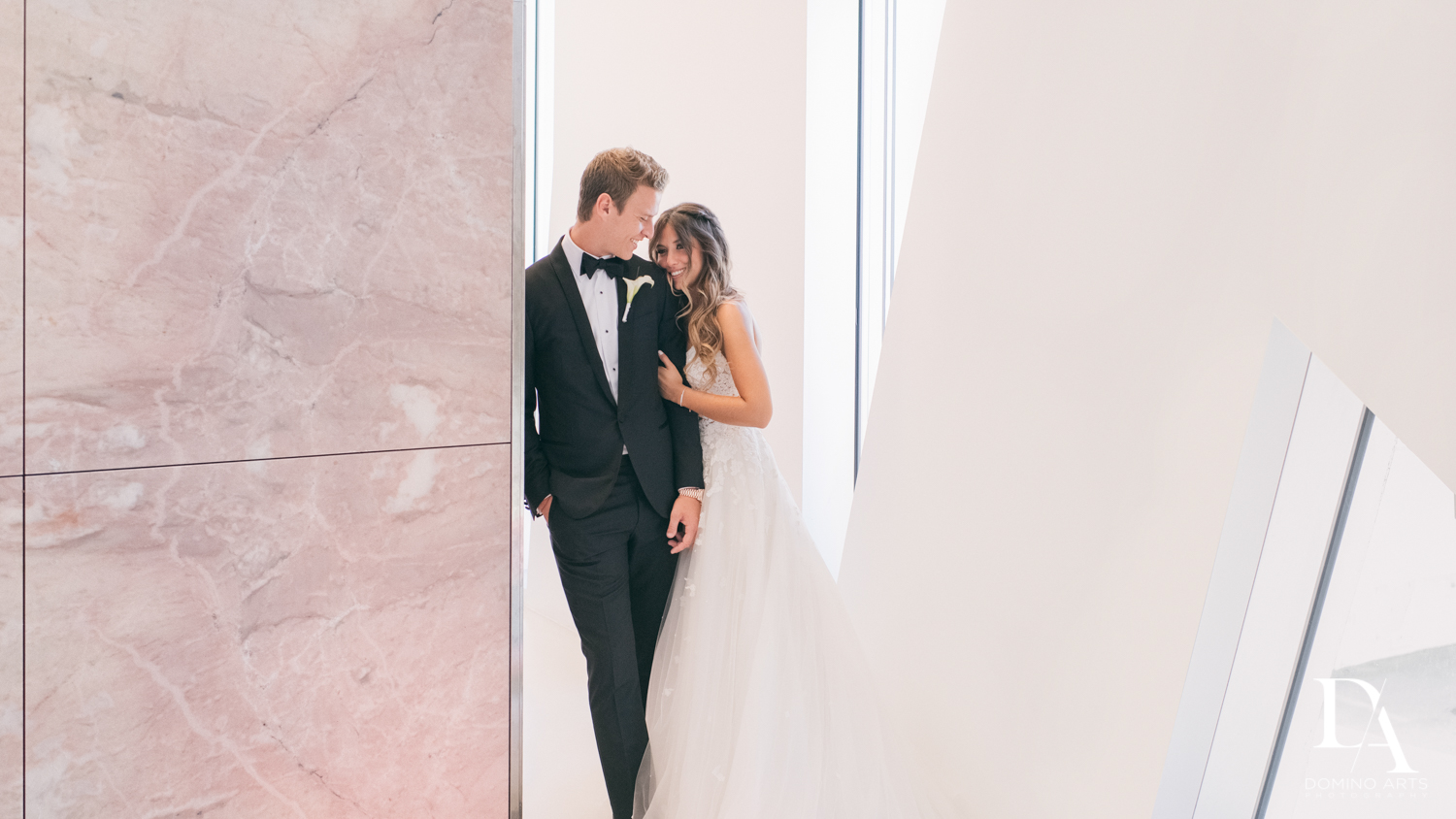 Luxury destination wedding pictures of bride and groom at Faena Hotel Miami Beach