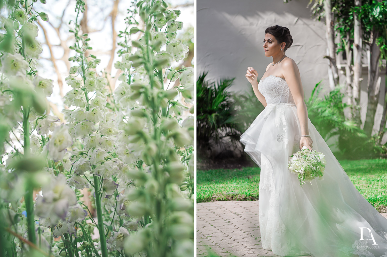 bride at Luxurious Destination Wedding at Fisher Island Miami by Domino Arts Photography