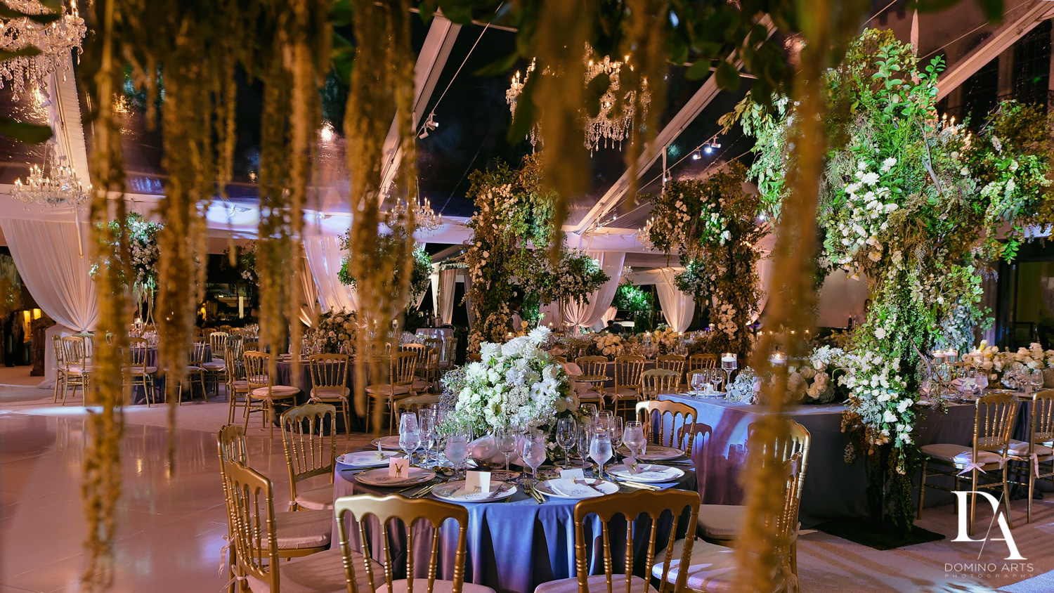 lavish florals at Luxurious Destination Wedding at Fisher Island Miami by Domino Arts Photography
