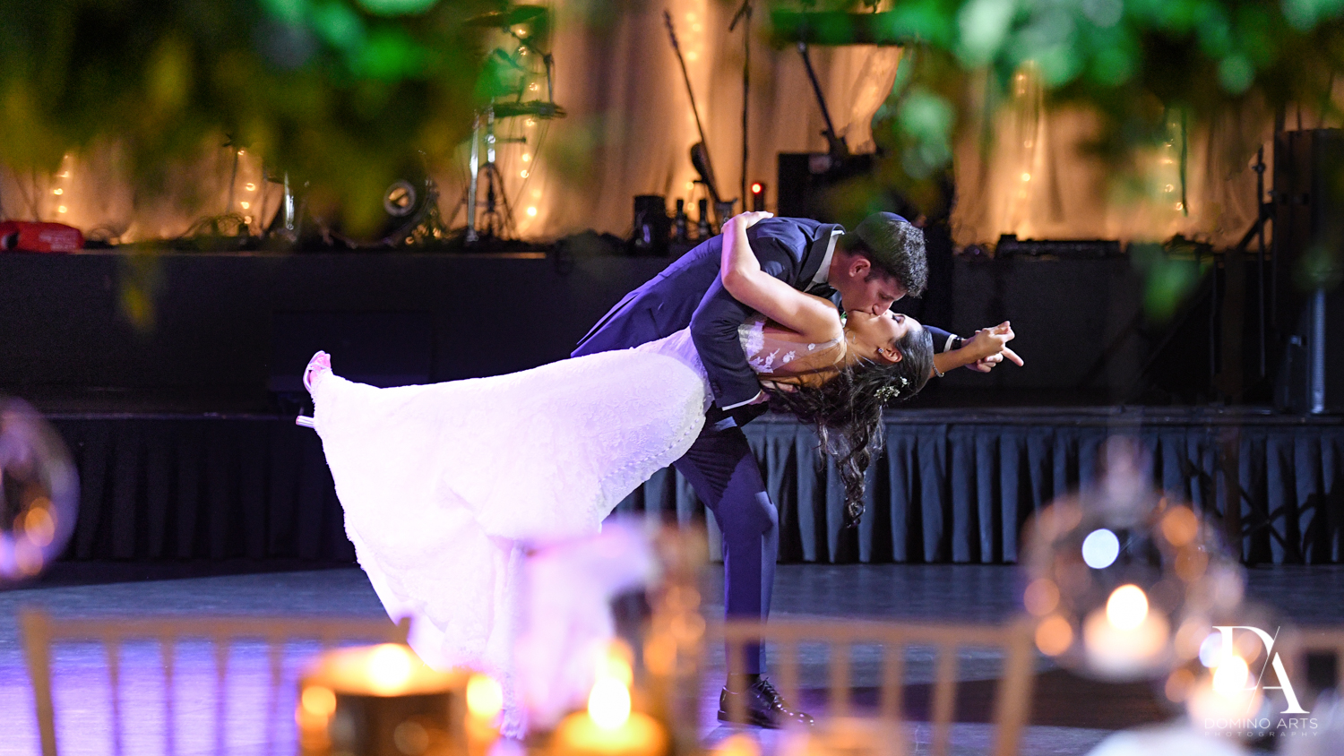 first dance picture at Classic Miami Beach Wedding at Temple Emanu-El and Emanuel Luxury Venue by Domino Arts Photography