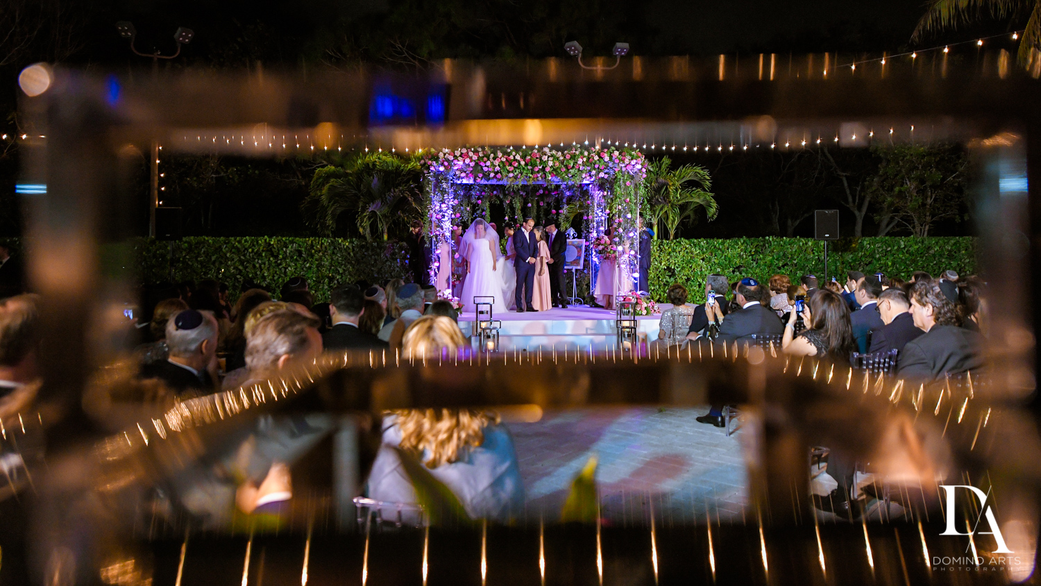 ceremony at Fairy-Tale Wedding at BNai Torah Boca Raton by Domino Arts Photography