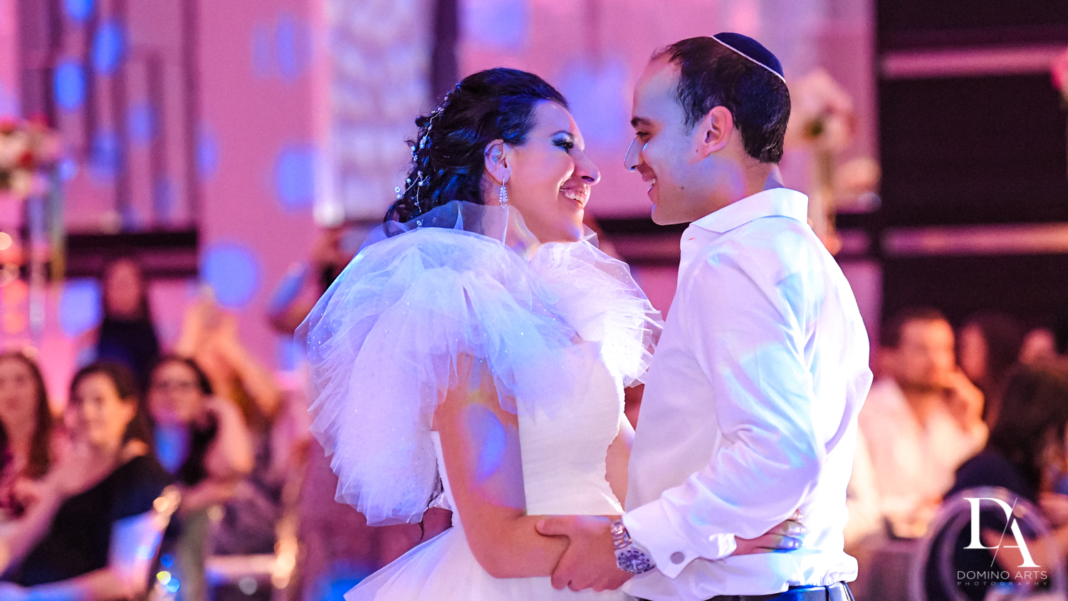 first dance at Fairy-Tale Wedding at BNai Torah Boca Raton by Domino Arts Photography