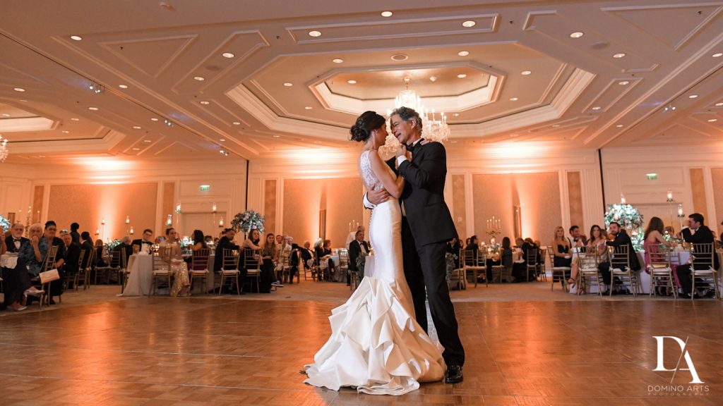 parent dance at Romantic Ocean Side Wedding at Eau Palm Beach by Domino Arts Photography