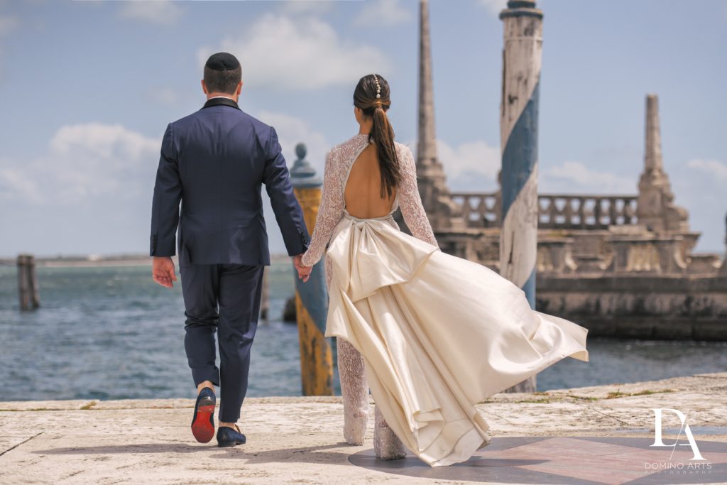 Haute Couture Engagement Session at Vizcaya Museum and Gardens Miami by Domino Arts Photography