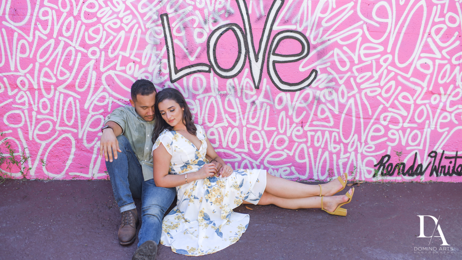 Romantic Engagement Session at Graffiti Walls by Domino Arts Photography