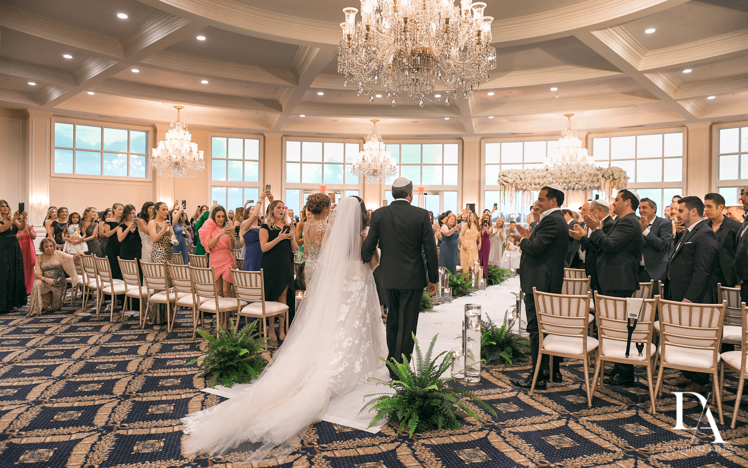 ceremony at Elegant Classy Wedding at Trump Doral by Domino Arts Photography
