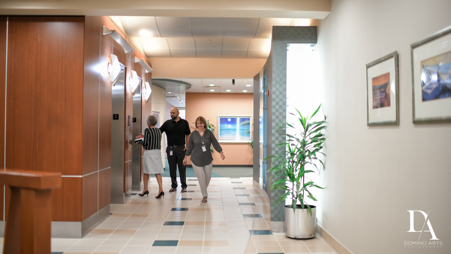 hallway at Corporate Photography Power Financial Credit Union in Pembroke Pines