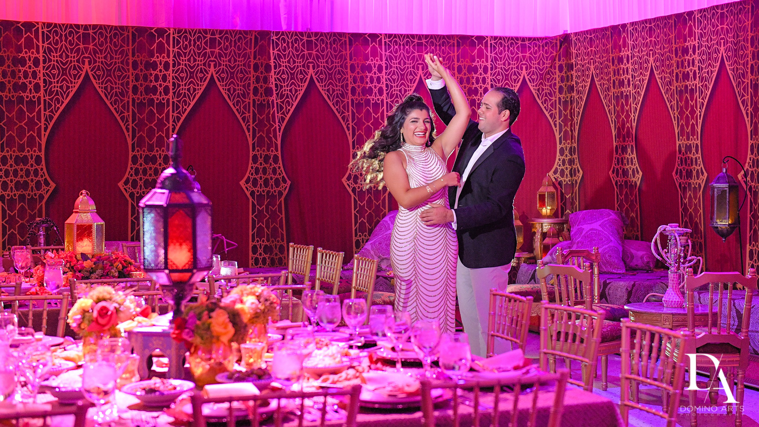 fun couple at Authentic Morrocan Jewish Henna Party by Domino Arts Photography