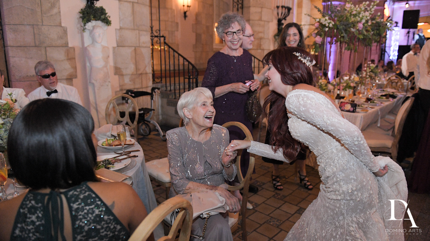 fun photos at Vintage Garden Wedding at Flagler Museum Palm Beach by Domino Arts Photography