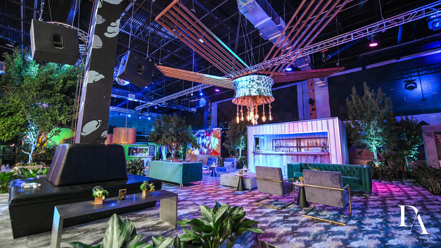 amazing decor at Urban Graffiti BNai Mitzvah with celebrity Shaq at Xtreme Action Park by Domino Arts Photography