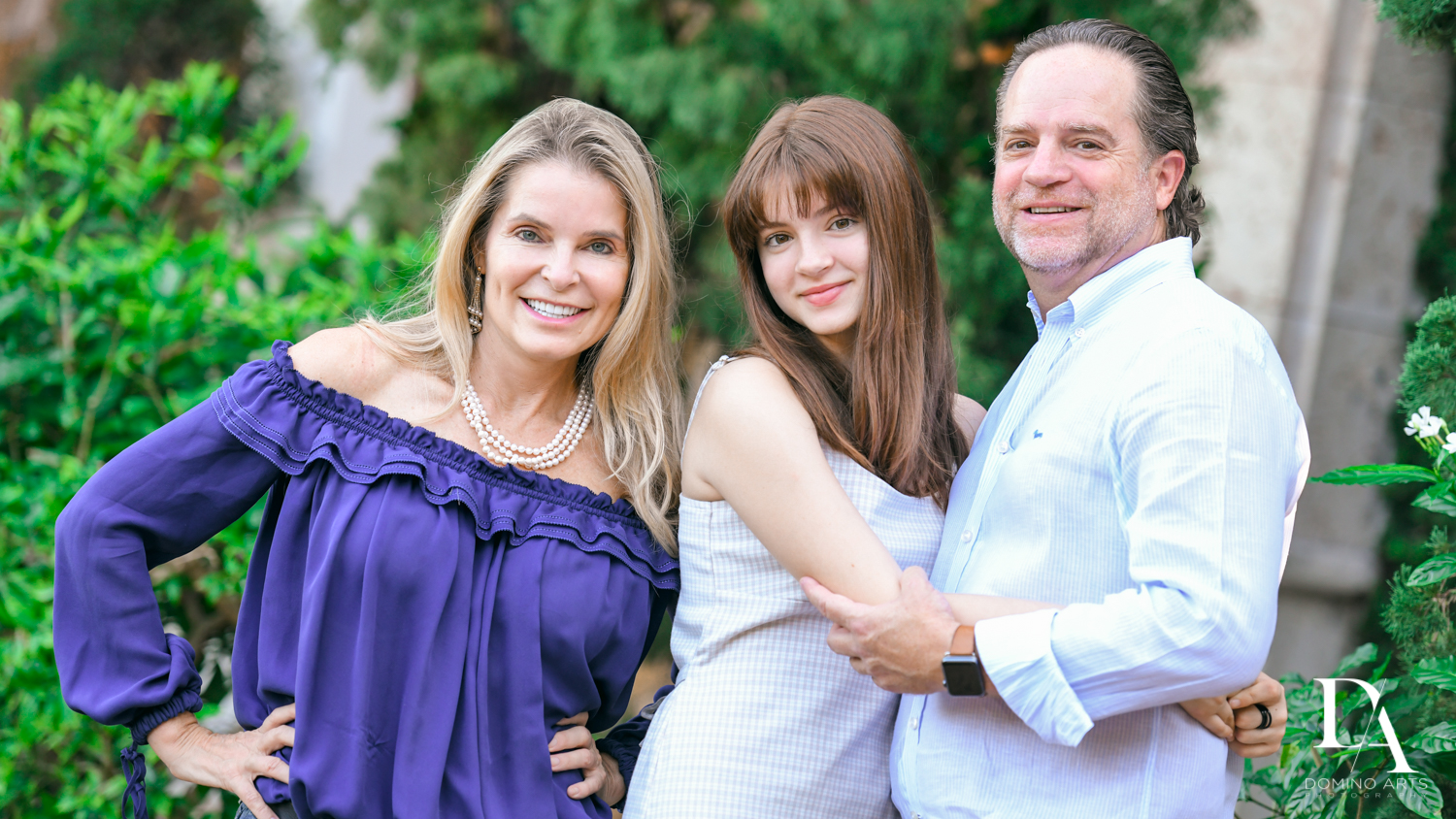 Family at Bat Mitzvah Pre Session in Miami Beach by Domino Arts Photography