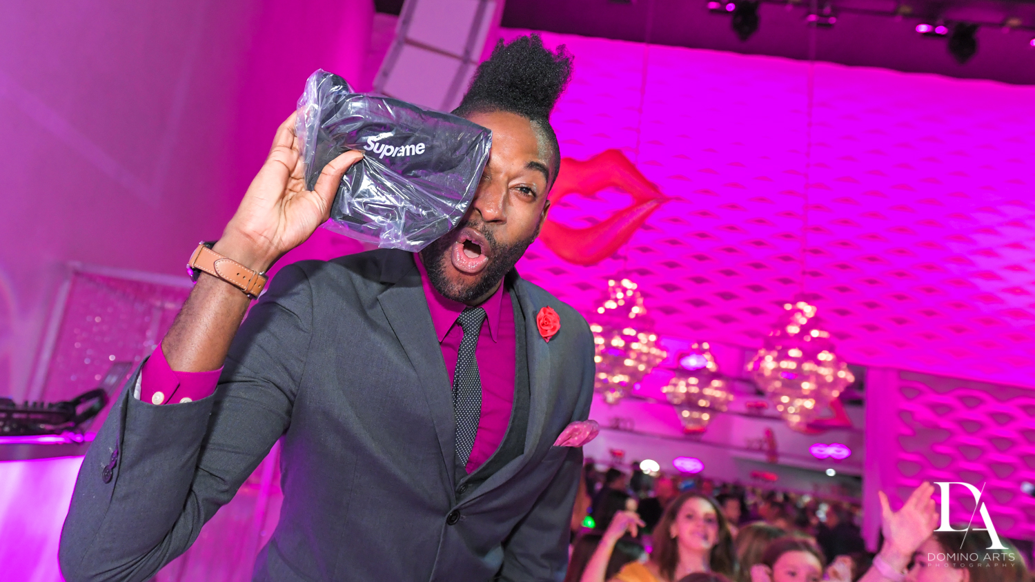 DJ Juice with triple p at Pink XO Bat Mitzvah at The Venue Crystal Ballroom by Domino Arts Photography