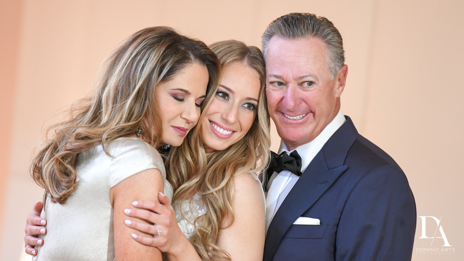 family portrait at Sunset Wedding at Boca Rio Golf Club by Domino Arts Photography