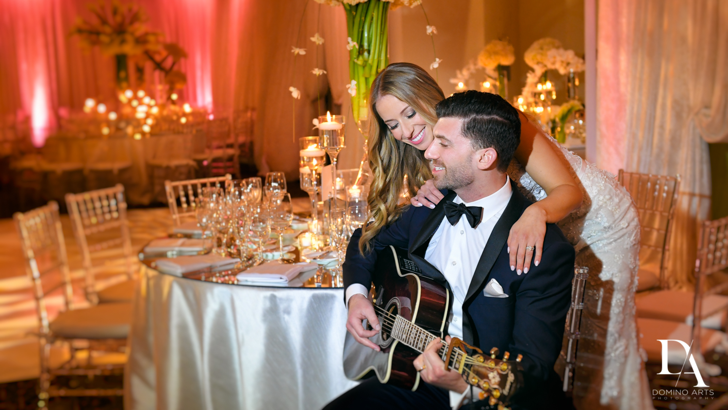 bride and groom at Wedding at Boca Rio Golf Club by Domino Arts Photography