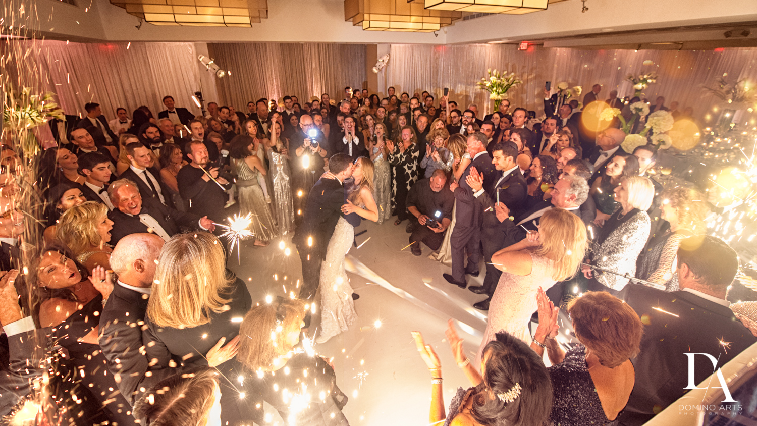 sparklers at Wedding at Boca Rio Golf Club by Domino Arts Photography