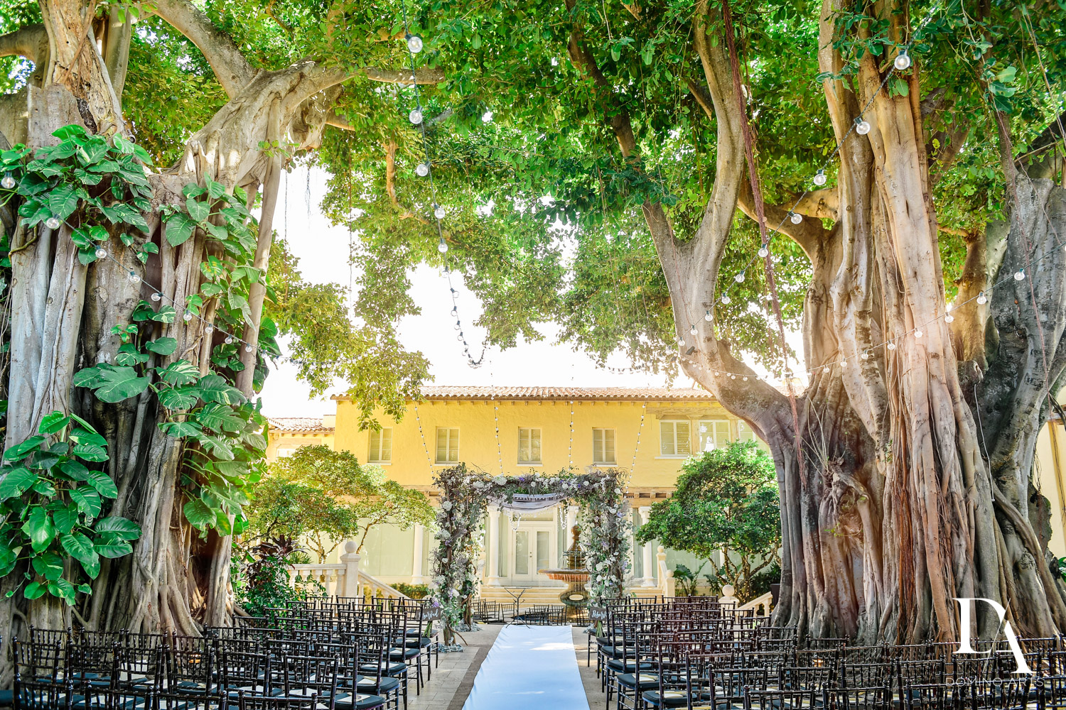 outdoor ceremony at Hasidic Jewish Wedding at The Addison in Boca Raton by Domino Arts Photography