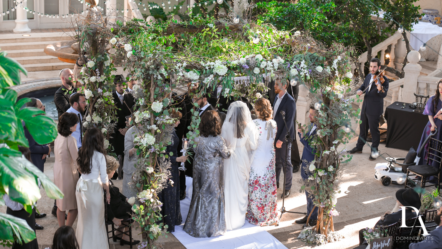 traditional ceremony for Hasidic Jewish Wedding at The Addison in Boca Raton by Domino Arts Photography