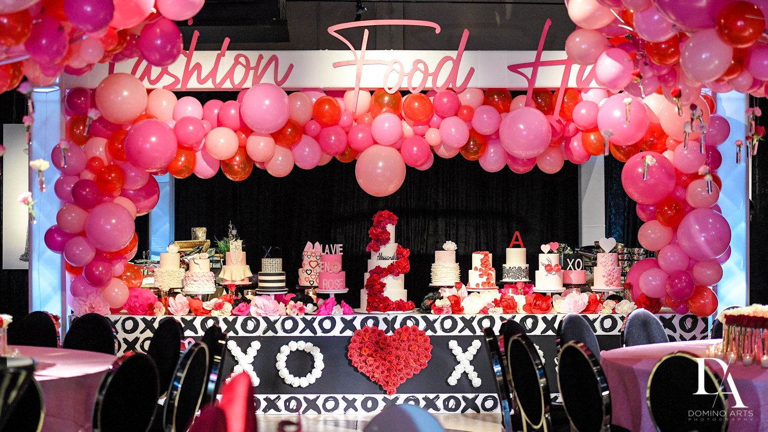 best party decor at Fashion Theme Bat Mitzvah at Gallery of Amazing Things by Domino Arts Photography